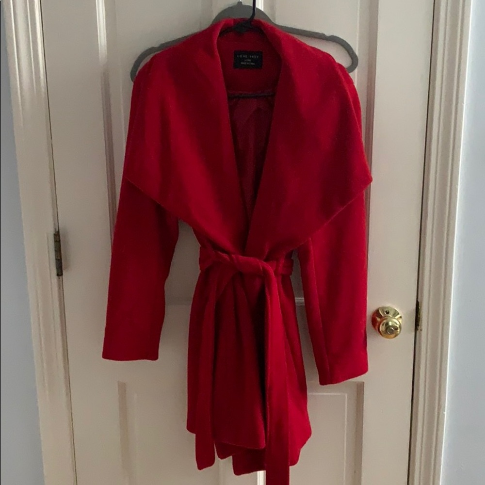Red peacoat